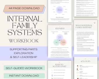 Internal Family Systems Workbook IFS Worksheets for Parts Exploration and Parts Mapping Exercise to Explore Parts Work IFS Therapy