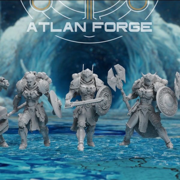 5 Asgardian shield maidens - atlan forge