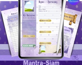 Mantra-Siam Digital Planner | Thai Culture Mandala Theme (Digital Download)