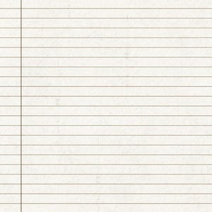 以下が含まれることがあります： クリーム色の背景と茶色の線が入った、罫線入りのノート。左側には縦の余白線があります。左下隅には「BYuPlanner」の文字があります。