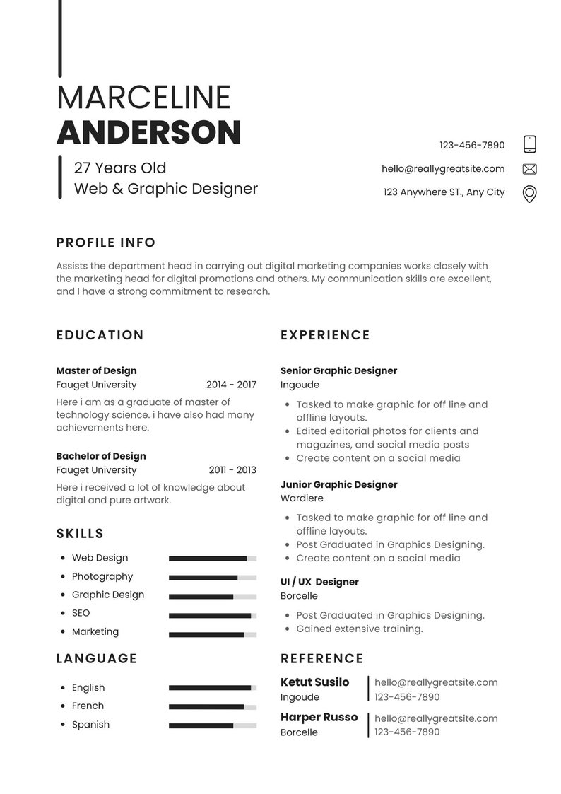 Resume Template Modern Resume Template - Il 794xN.4962139425 I7y1 