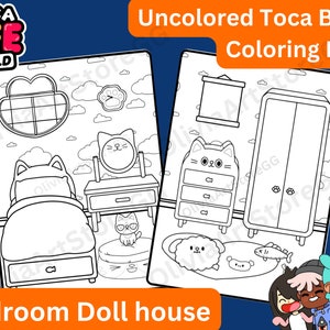 Color Toca Boca Paper Doll and Clothes 🌈 Toca Boca papercraft | 10  Coloring Pages for Toddler | Printable Paper Doll | Coloring Sheets Book |  Improve