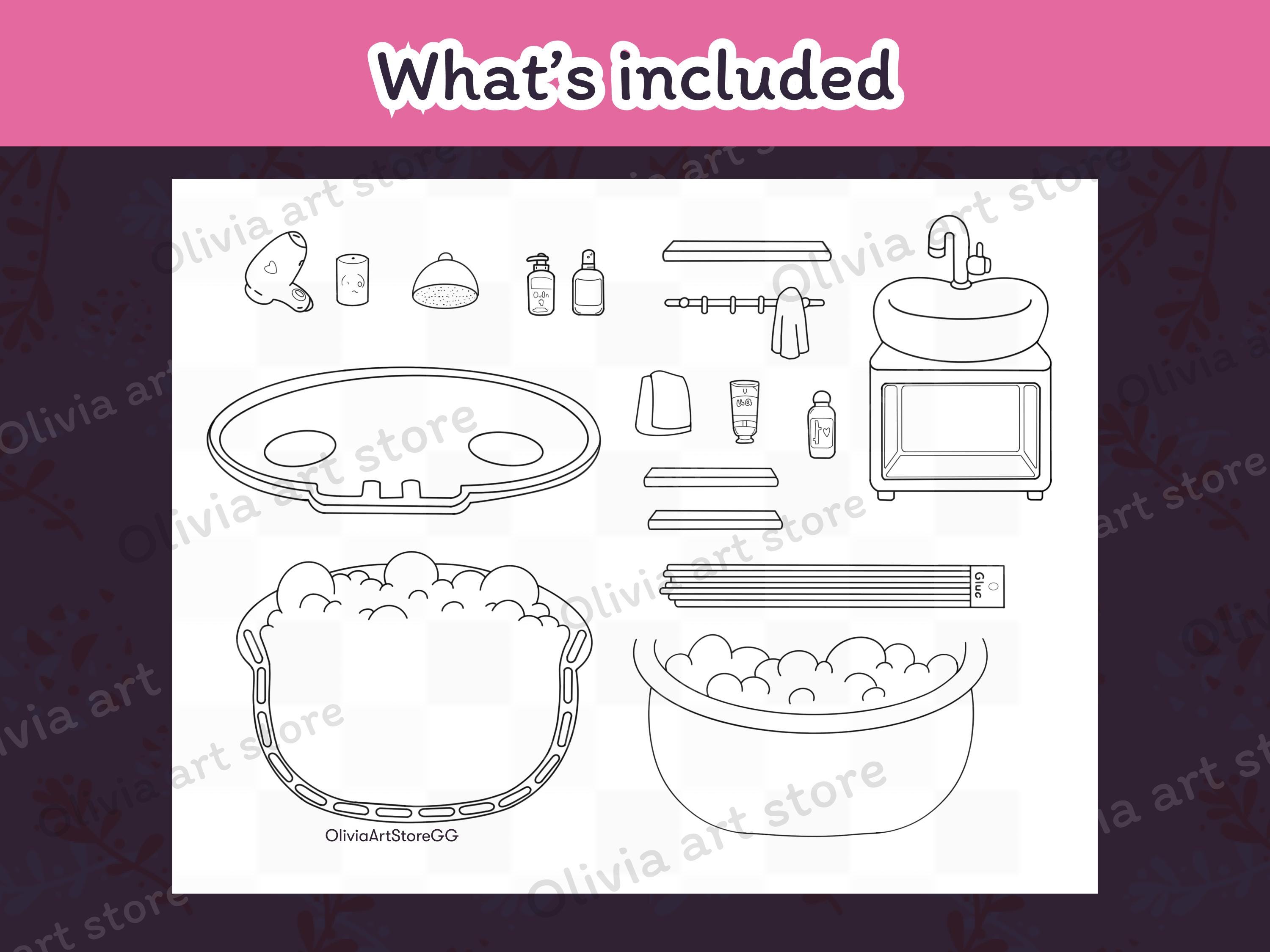 Toca Boca Coloring Page Kuromi House Coloring Page Kuromi Busy