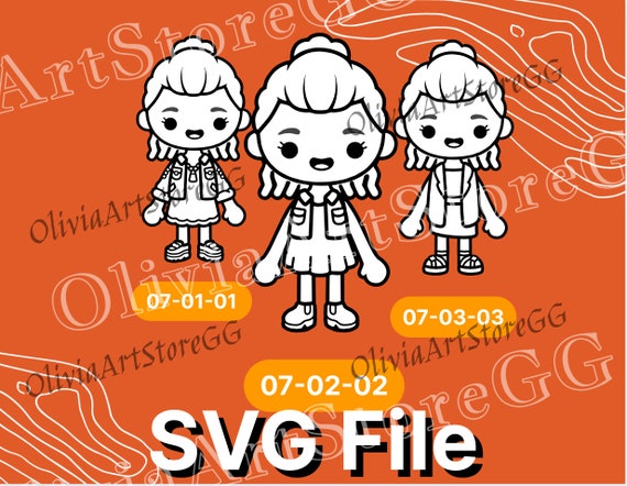 Toca Boca SVG File Toca Boca Character Customize (Download Now) 