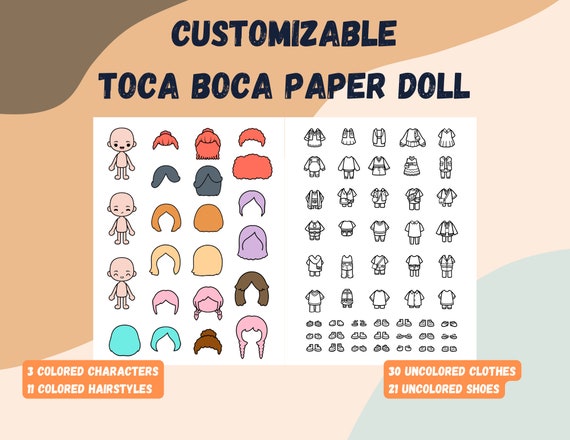 Toca Boca Coloring Book : Meaningful Gift For Kids Toca Boca and Toca Life  Pets Colorin Book, High Quality Pages, 8.5x11 size (Paperback)