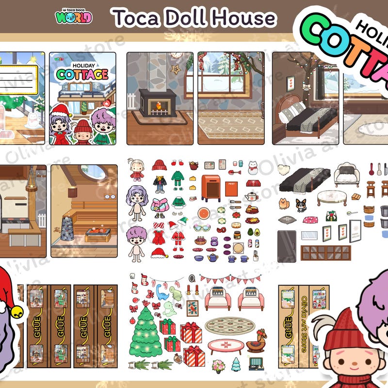 Toca Life World Paper Doll - Etsy