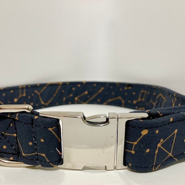 Constellation Dog Collar — Adjustable, Handmade, Quick Release