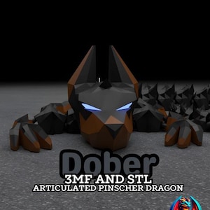 Dober Articulated Dragon 3MF och STL