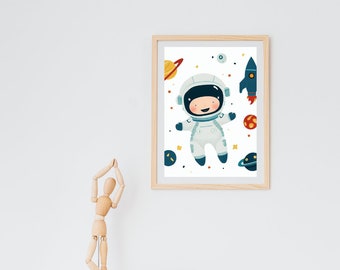 Astronaut Themed Nursery Wall Art