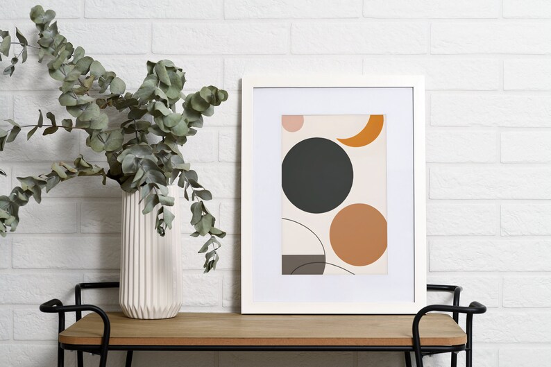 Mid Century Modern Printable Art geometry 4, Digital Prints, Boho Art ...
