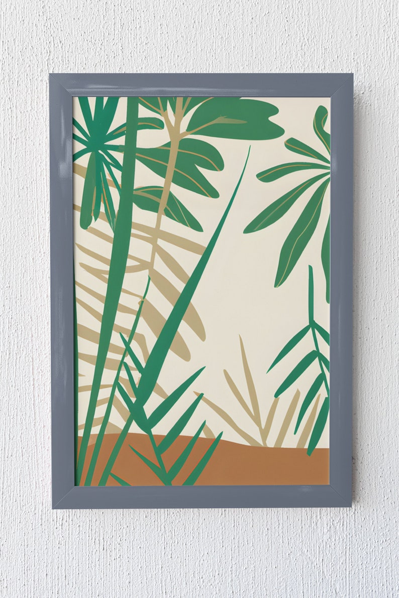 Mid Century Modern Printable Art plants and Nature 4, Digital Prints ...