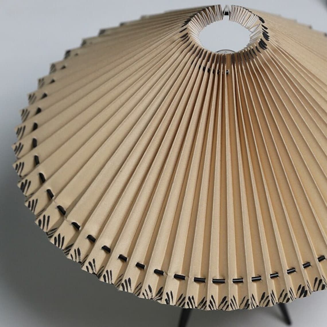 Mid Century Danish Japandi Style Wooden Pleated Lampshade - Etsy
