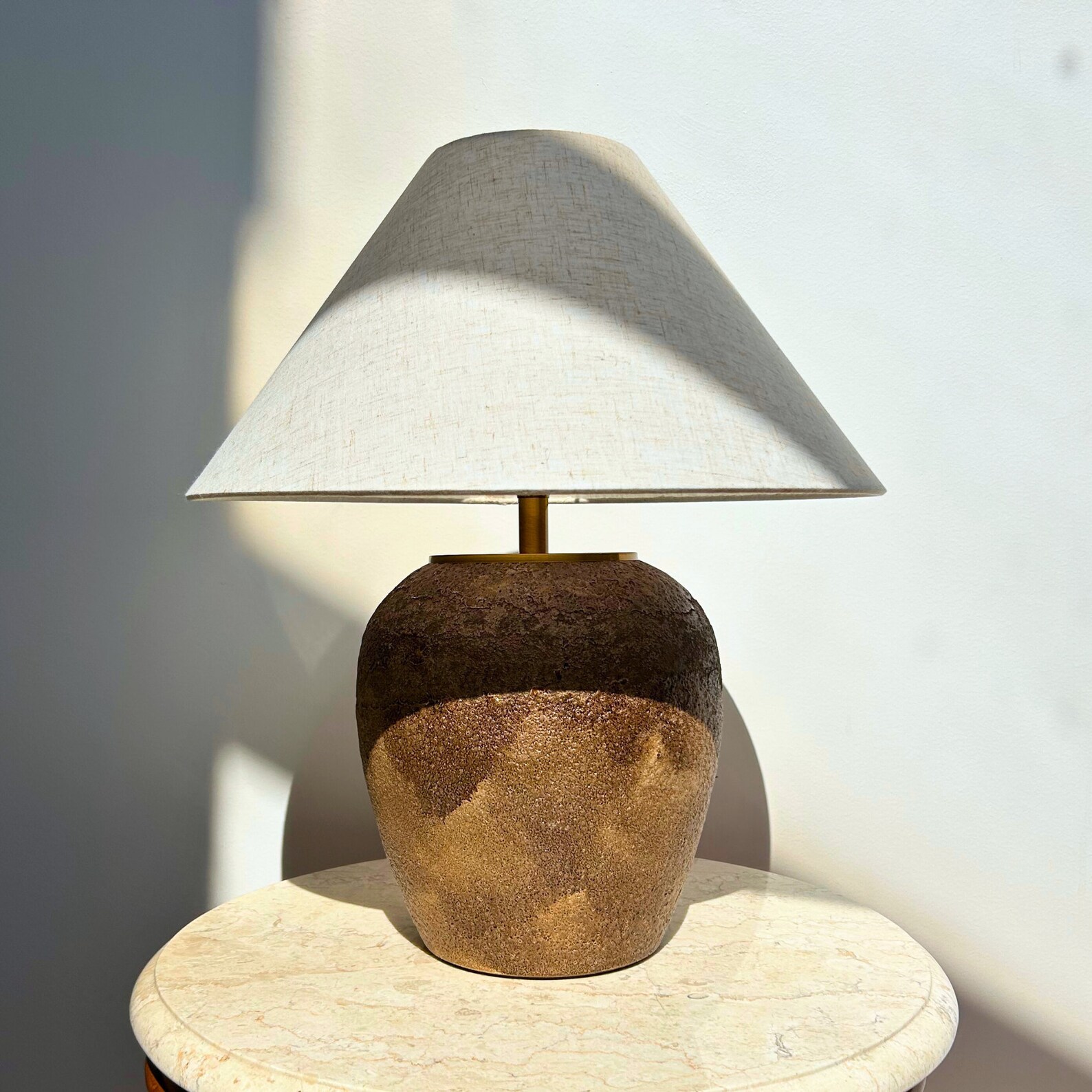 Vintage Wabi Lamp Wabi Sabi Clay Lamp Handmade Ceramic Table Lamp — free download