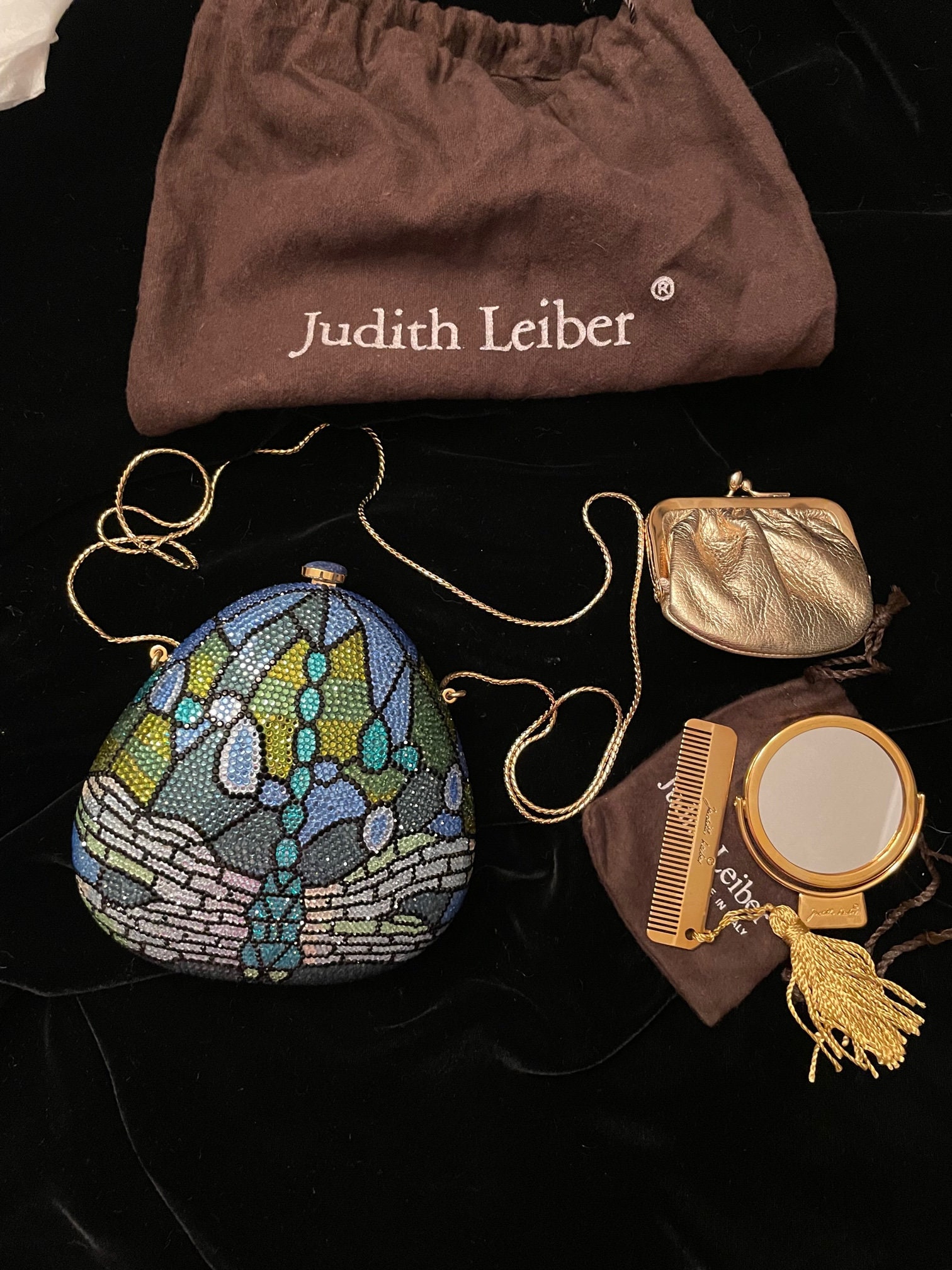 【美品】Judith Leiber ジュディス リーバー　ポーチ　バッグ 美品】Judith Leiber ジュディス リーバー ポーチ バッグ