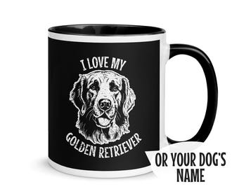 Golden Retriever Mug, Gift For Dog Owner, Dog Portrait Mug, Custom Dog Mom Gift, Dog Dad Gift, Dog Lovers Gifts, Custom Pet Gifts