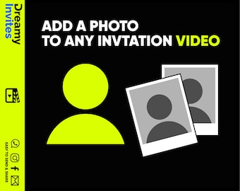 Hinzufügen von Fotoobjekten - Fügen Sie das Bild Ihres Kindes zu unseren Videoeinladungen hinzu