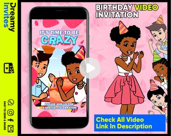 Gracies Corner invitation digital | Gracy Corner birthday invitation | 1st birthday invitation | Gracies Corner video invitation
