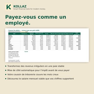 Tableur Impôt Travailleur Autonome Canada 2026 | Calculateur Acomptes Provisionnels Toutes Provinces | Suivi TPS TVQ T4A Excel image 3