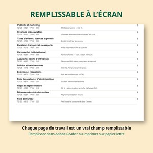 Planificateur fiscal 2026 travailleur autonome Québec | TP-80 + T2125, acomptes provisionnels, dossier comptable | PDF remplissable image 4