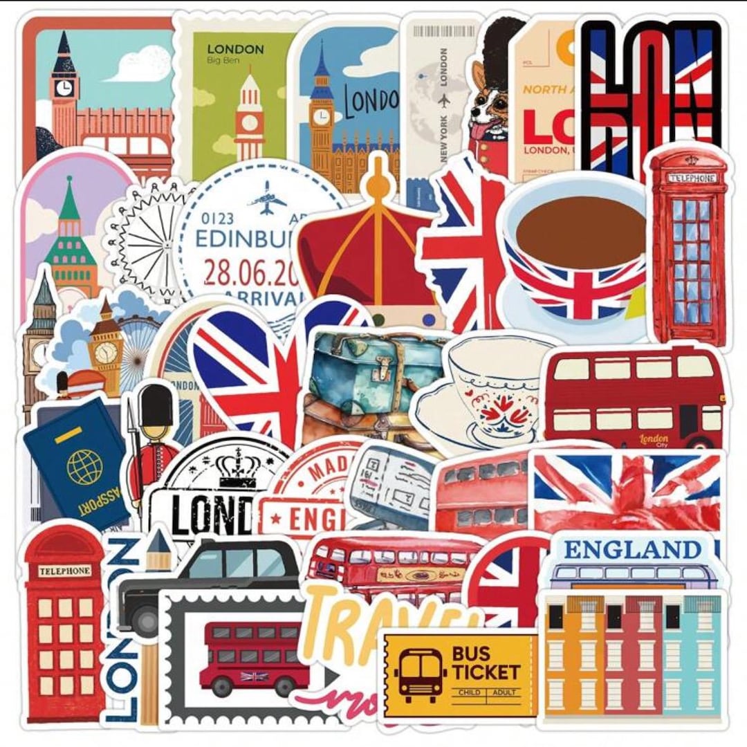 England Souvenirs London Travel Stickers - Etsy
