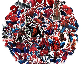 Spiderman Stickers, 50 Waterproof Vinyl Decals