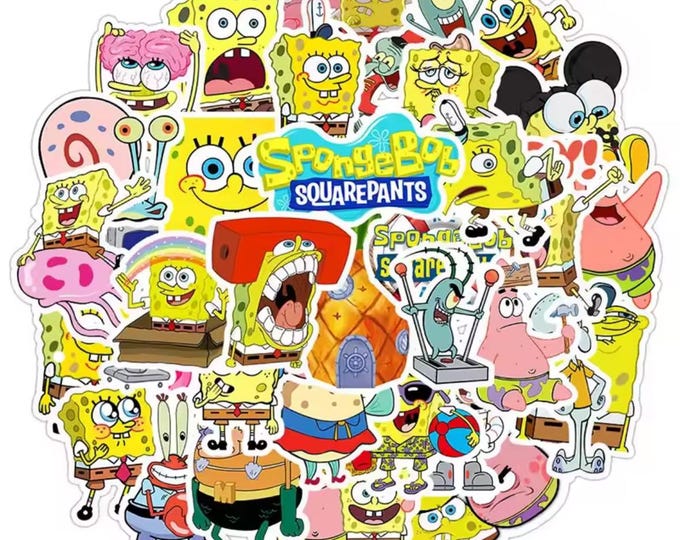 Sponge Bob Stickers - Etsy