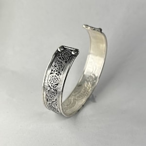 Artisanal Ethnic Cuff Bracelet - Inspired by Nepal and Tibet - Tribal Cuff Bracelet for All Genders