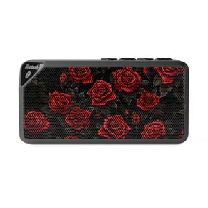 Bluetooth Speaker with Floral Design, Portable Wireless Speaker, Home Decor Gift, Music Lover Gift, Rose Pattern Speaker
