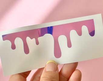 Cute Drip Slime Vinyl Decal - Goth Laptop, Car, Halloween Sticker