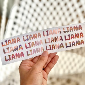 Personalized Name Decals School Supplies Labels Name Decals Stickers Name Sheet Bottle Labels Cup Decals Vinyl Decal Set