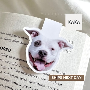 Custom Pet Bookmark, Personalized Bookmark, Custom Photo Gift, Dog Lover Gift, Christmas Gift, Gift For Her