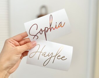 Custom Name Vinyl Decal Stickers for Tumblers, Water Bottles