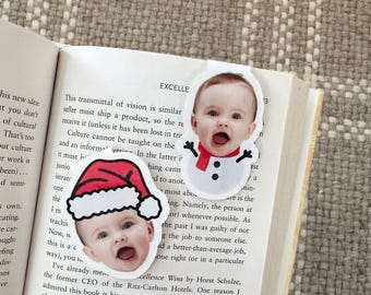 Personalized Face Photo Bookmark, Funny Gift