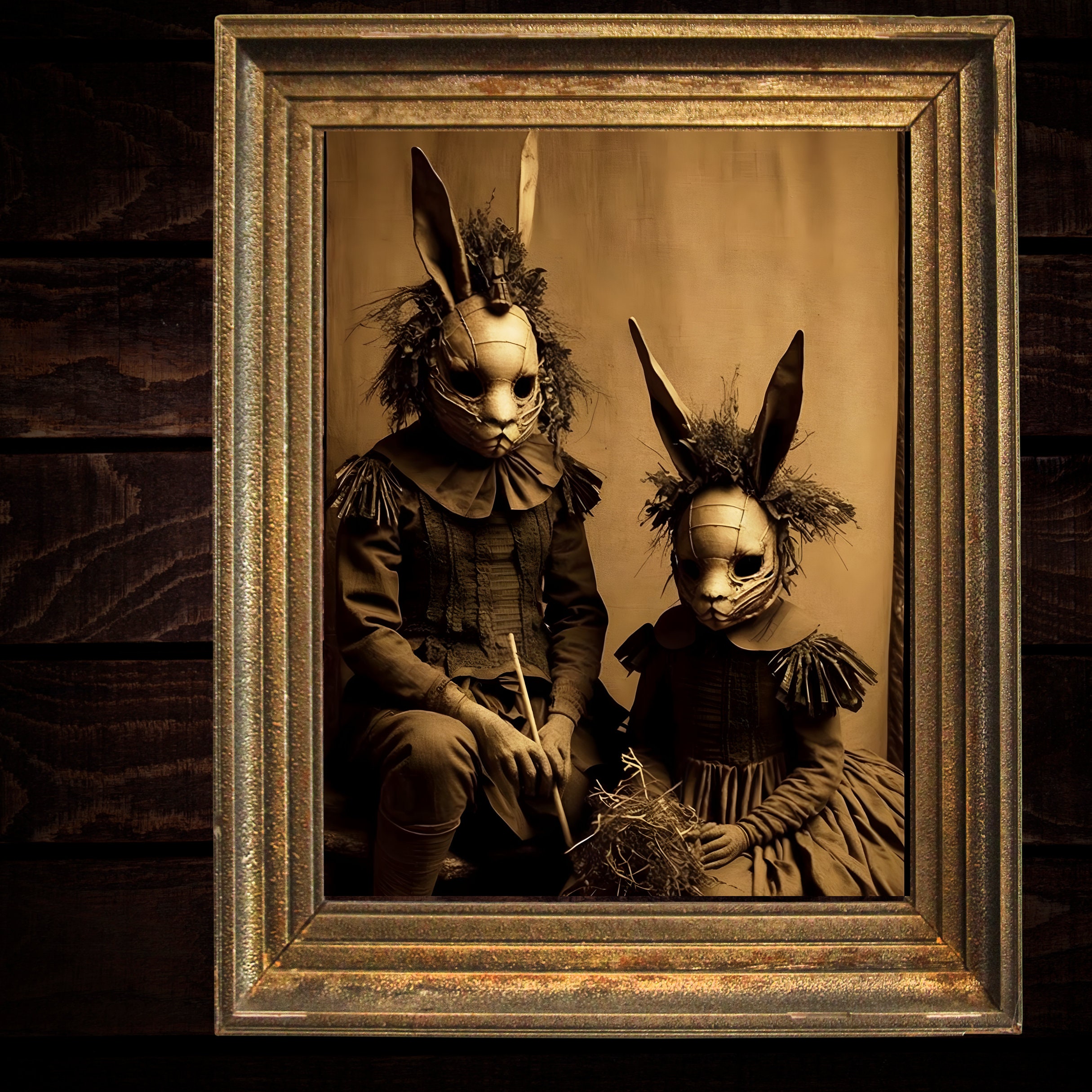 Gothic Goat Gothic Goat Demon and Girl Print Creepy Goth Wall Art, Spooky Victorian ...