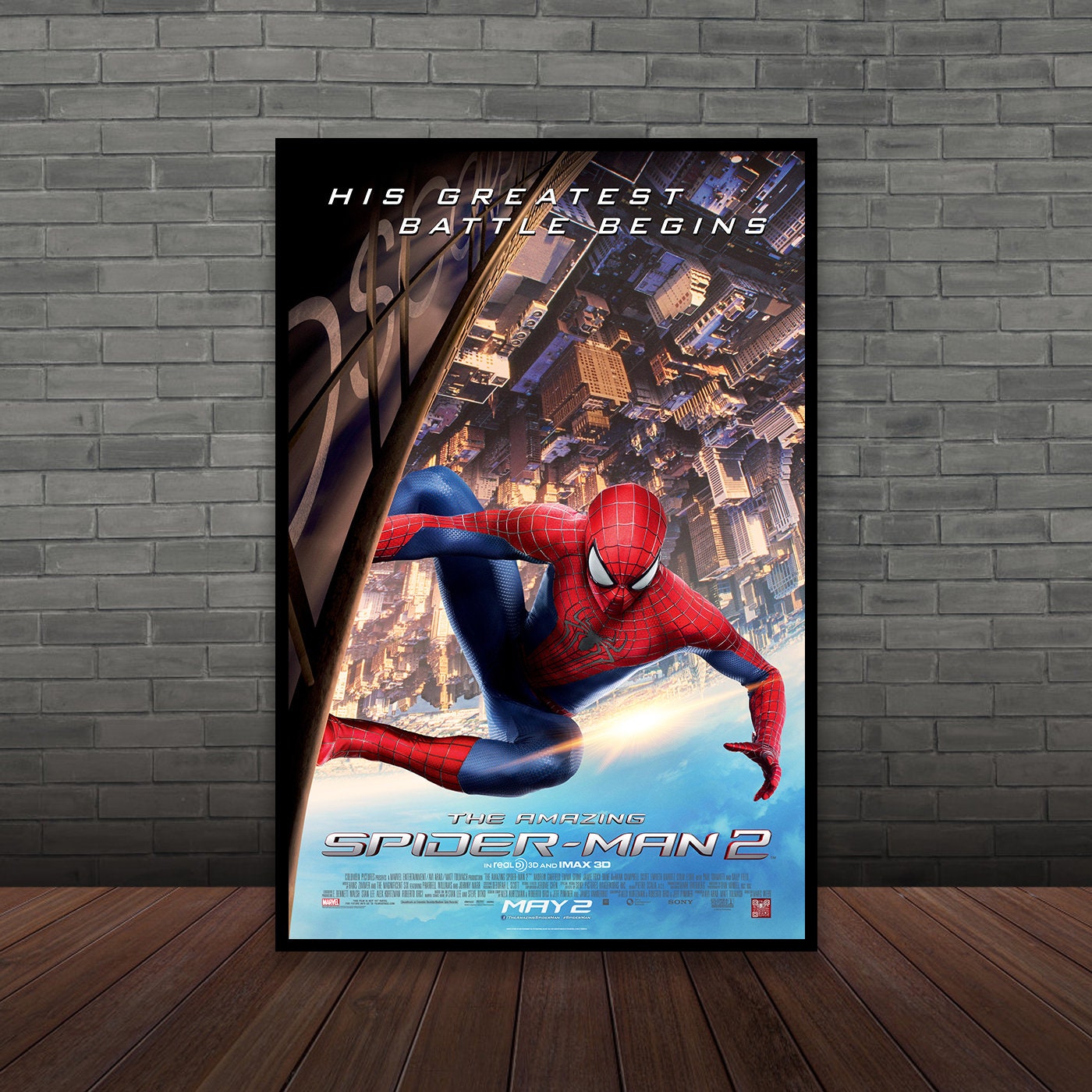Spiderman 2 movie poster Tobey Maguire poster 11 x 17 (e