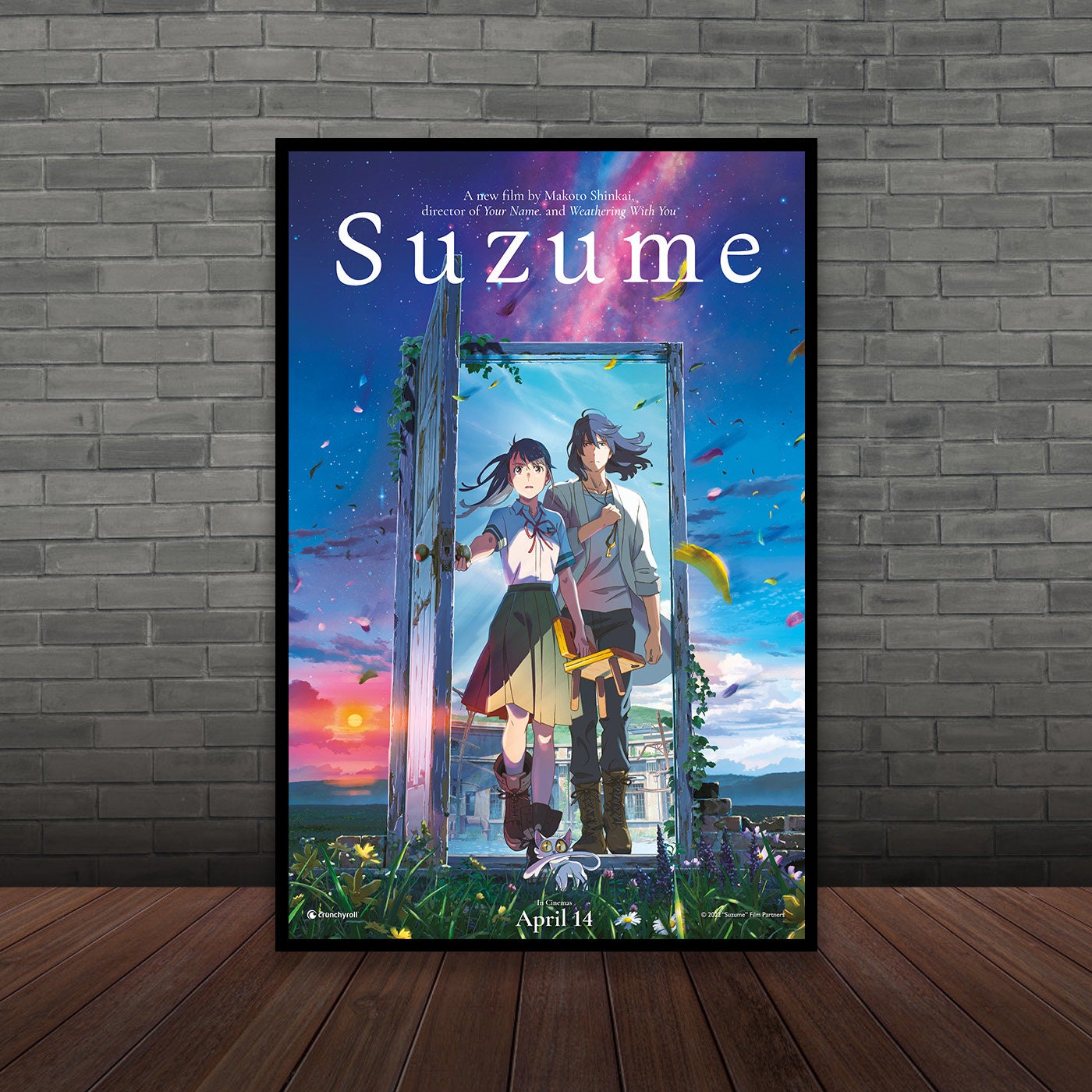  Suzume Fantasy Movie Poster Canvas Poster Bedroom