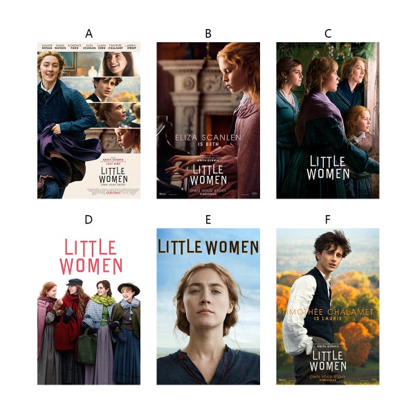 Little Women Movie Poster Classic Film, Wall Art, Room Decor, Home Decor, Art Poster Gifts, Poster custom Canvas printing