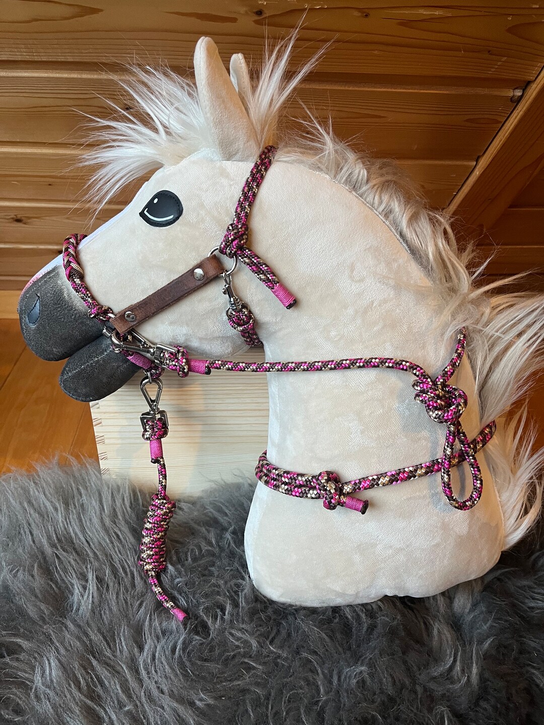 Bridle Set for Hobby Horse, Suitable for Larden M, Halter With Bit