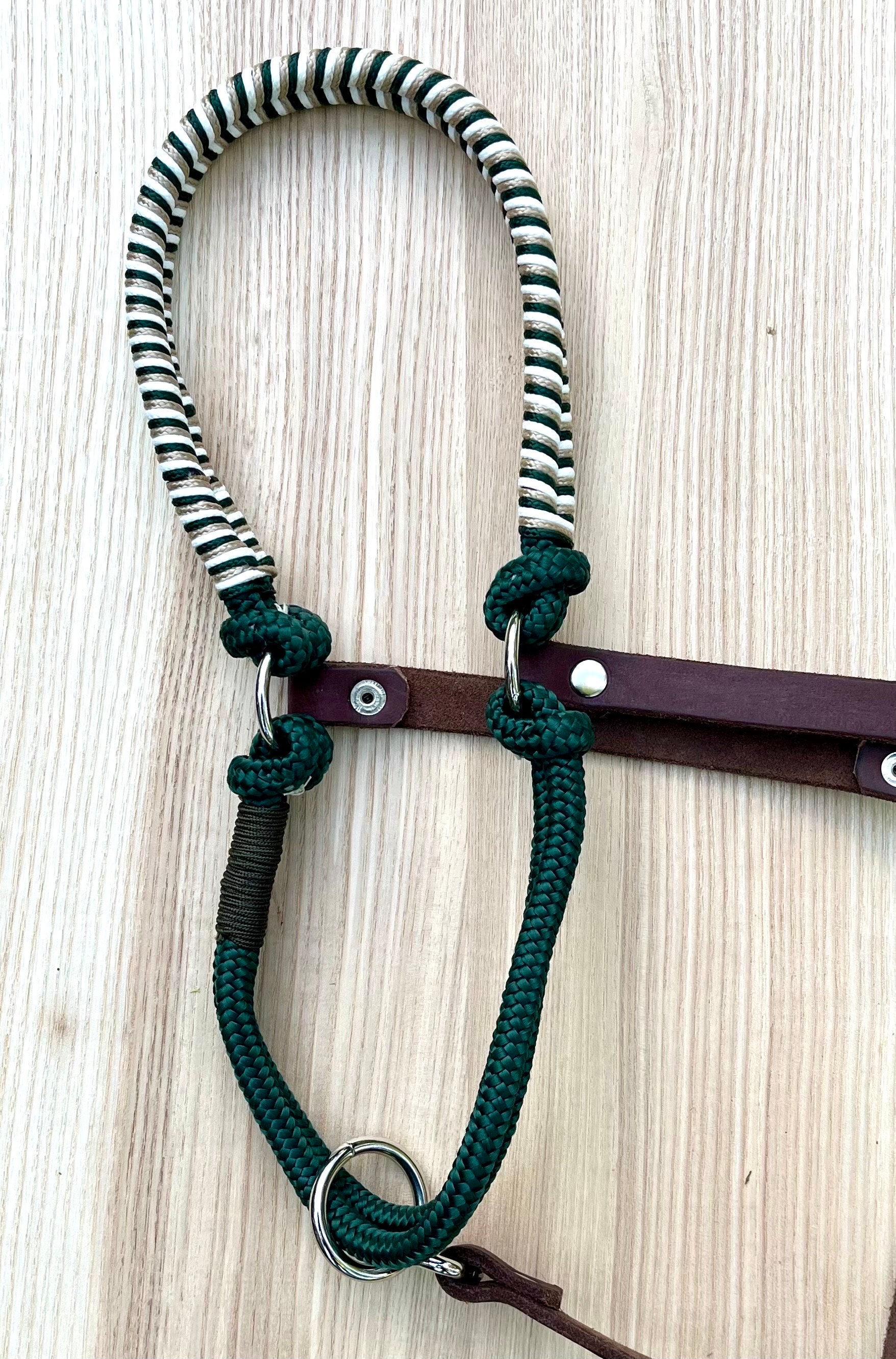 Safe Rope Halter With Leather Size Extra Large Warmblood Etsy UK