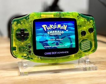 Gameboy Advance personalizado - Slime Green, pantalla IPS retroiluminada con OSD y kit de batería USB-C