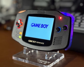 Custom Gameboy Advance - Ultra Glow / Backlit Screen (IPS) / On Screen Display / USB-C Rechargeable Battery / GBA