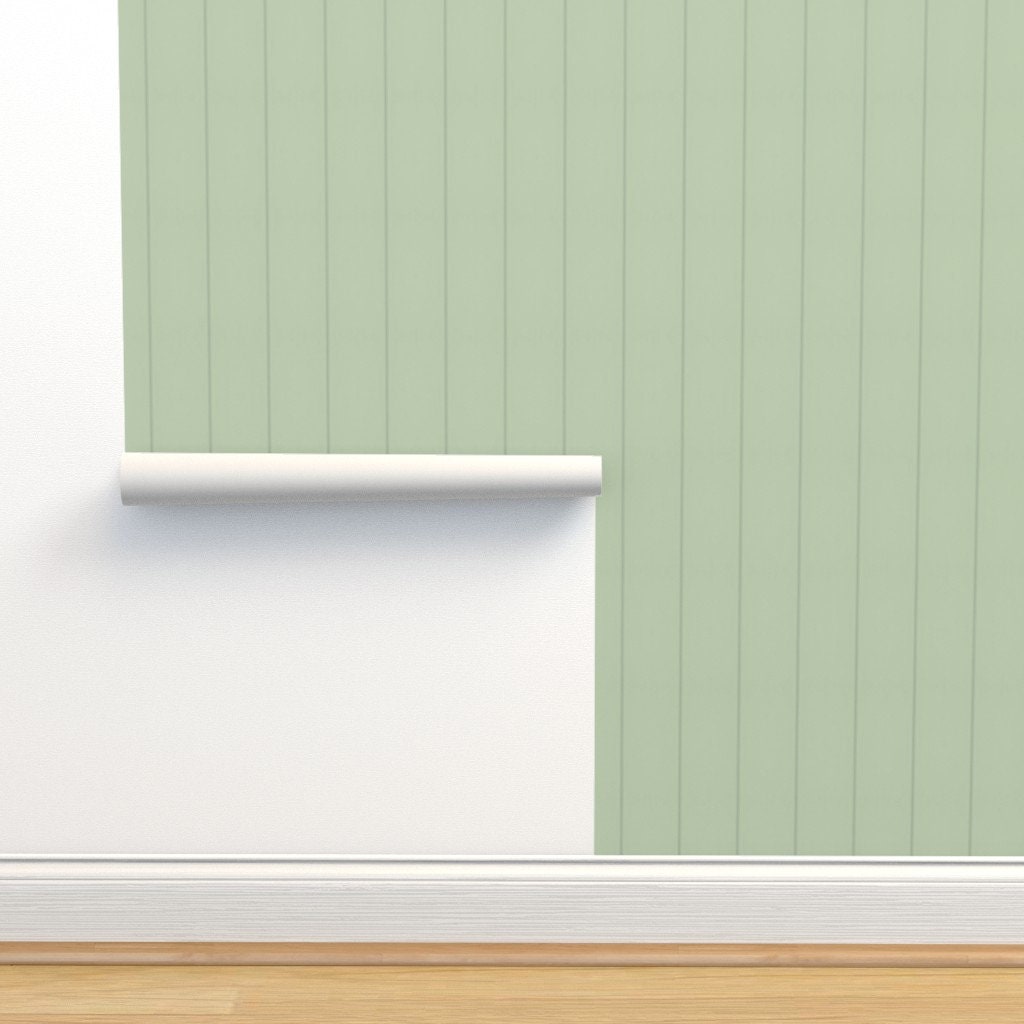 Vj Wall Panelling Wallpaper, Tongue and Groove Wallpaper, Green — free download
