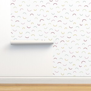Minimal wallpaper, pink wallpaper, feature wall, girls room wallpaper, feature wallpaper, peel and stick wallpaper, removable wallpaper