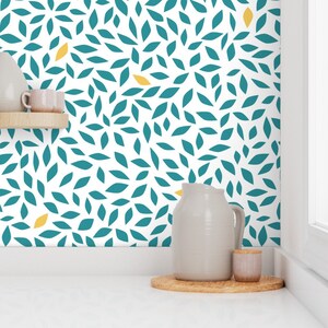 Minimal wallpaper, teal wallpaper, feature wall, boys room wallpaper, feature wallpaper, peel and stick wallpaper, removable wallpaper