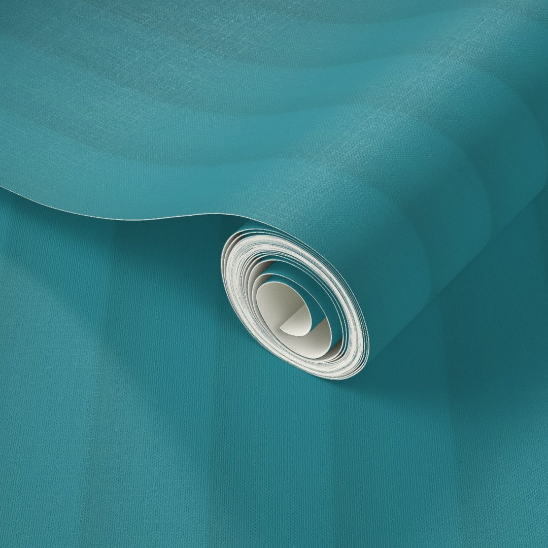 Curved Wall Panelling Wallpaper, Wall Panel Wallpaper, Teal Wallpaper