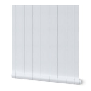 May include: White wallpaper with a subtle gray vertical stripe pattern.