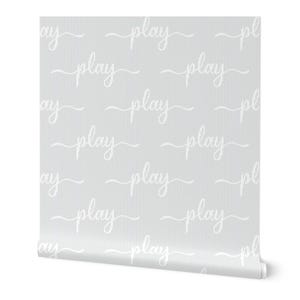 Play room wallpaper, feature wall, nursery wallpaper, grey wallpaper, gender neutral wallpaper, typography wallpaper, removable wallpaper
