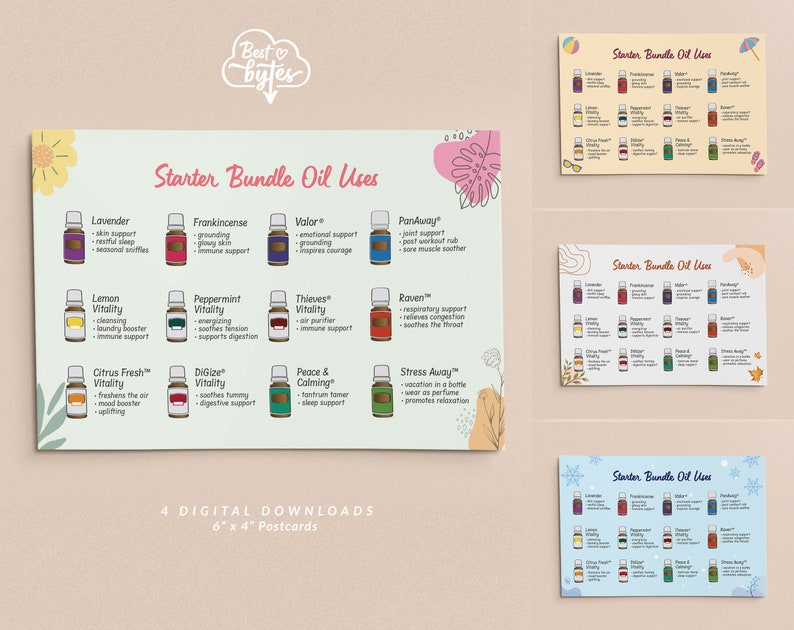 Young Living Starter Bundle Welcome Postcard A6 4 Seasons - Etsy