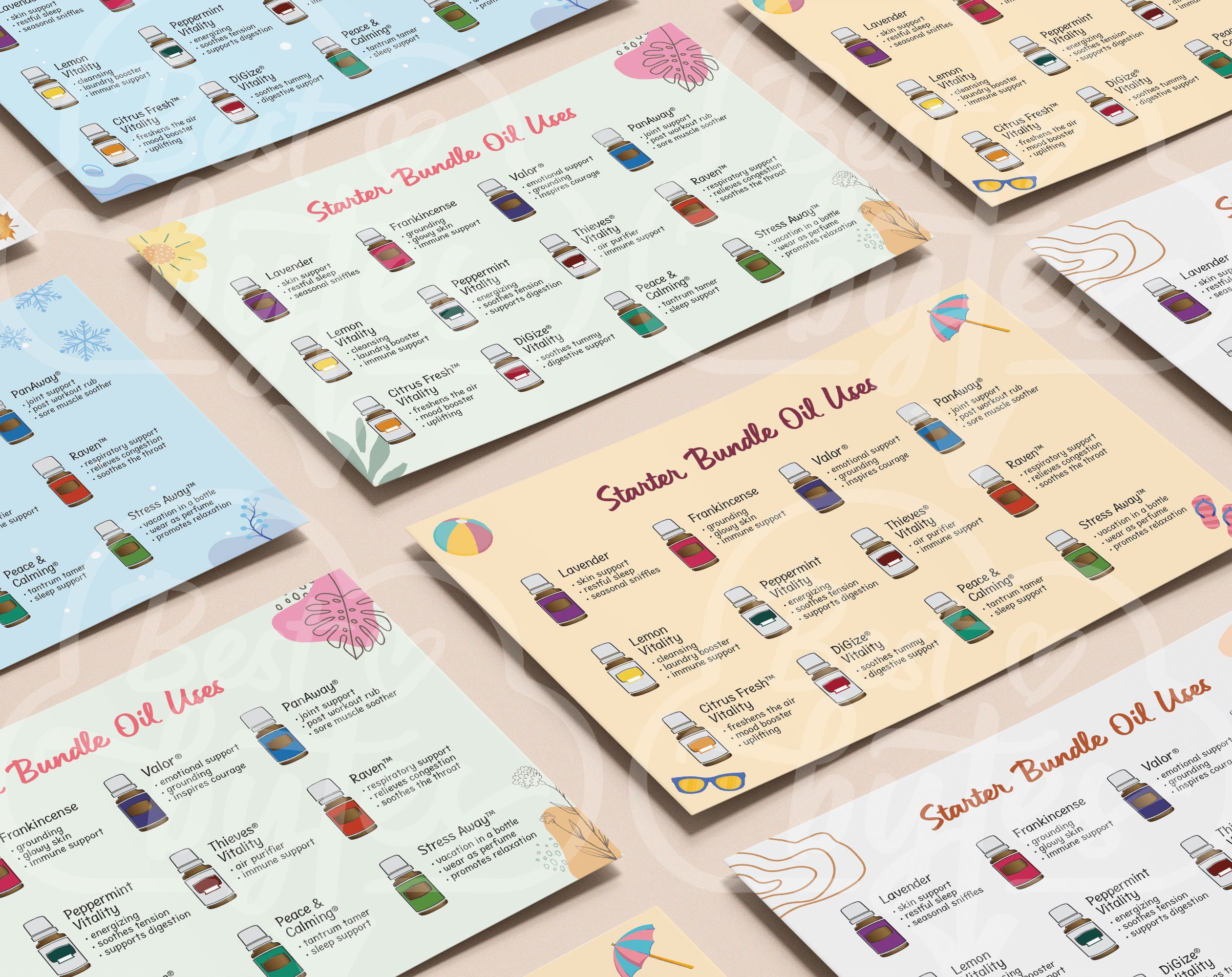 Young Living Starter Bundle Welcome Postcard A6 4 Seasons - Etsy