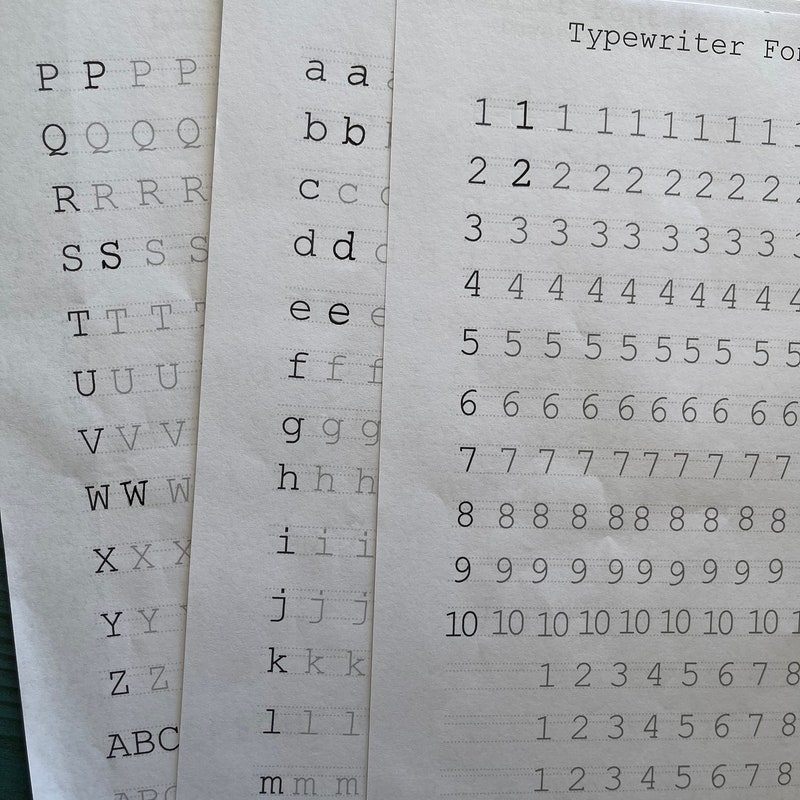 Typewriter Print - Etsy